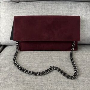 Steve Madden Deep Burgundy Clutch